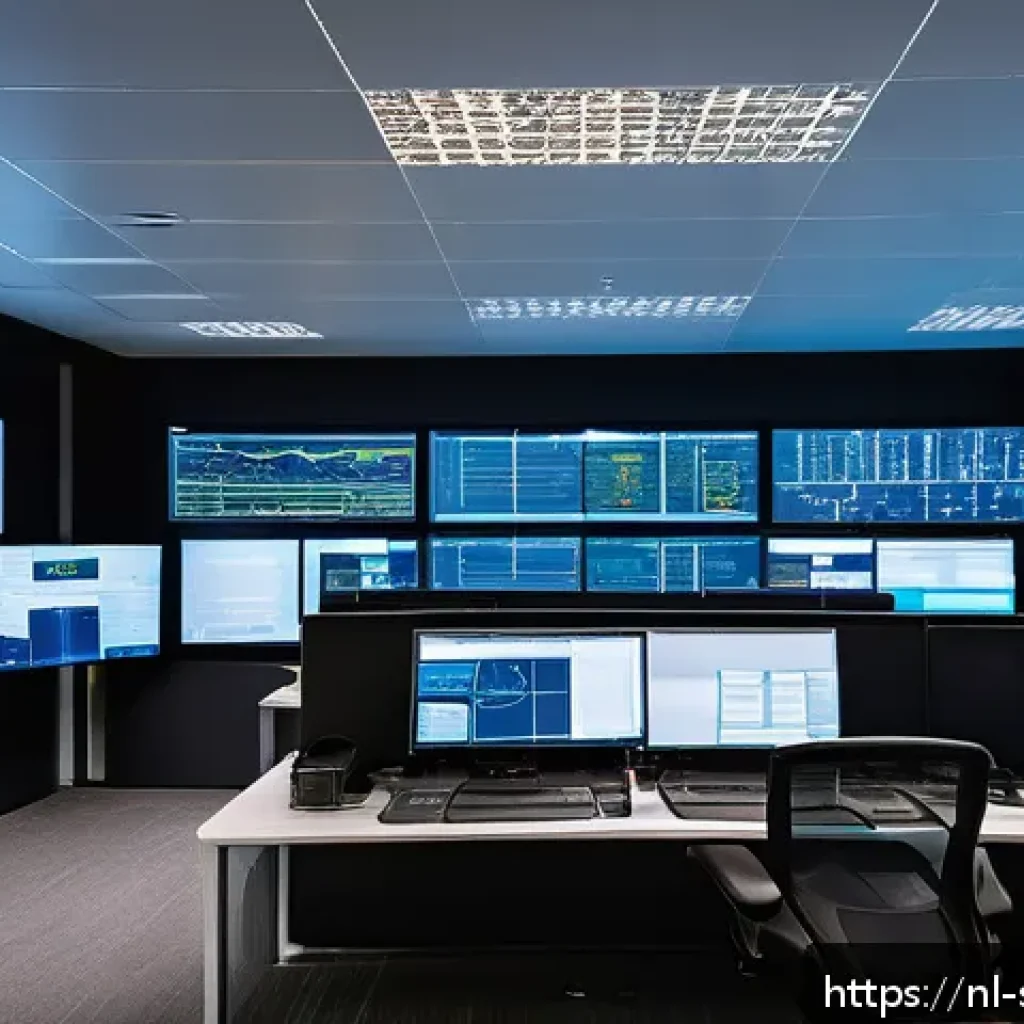 보안 오케스트레이션 자동화 구현 방법 - A modern cybersecurity operations center in the Netherlands, showing a diverse team of professionals...