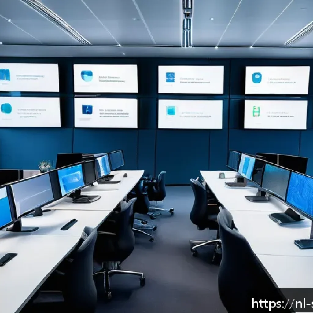 보안 오케스트레이션 자동화의 이점 - A modern Dutch cybersecurity operations center featuring a diverse team of professionals actively mo...