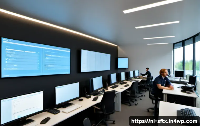 보안 오케스트레이션의 비즈니스 연속성 계획 - Photorealistic modern Dutch business continuity control room, diverse cybersecurity team monitoring ...