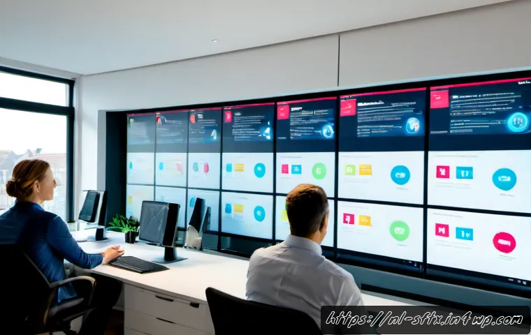 Home 17 보안 오케스트레이션과 위험 관리 - Photorealistic modern Dutch cybersecurity operations office, diverse professional team reviewing a l...
