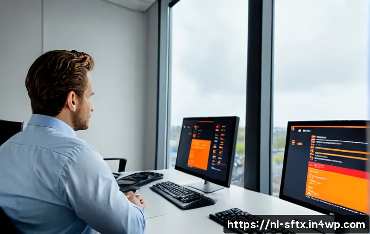 Home 17 보안 오케스트레이션의 위험 분석과 관리 - Photorealistic cybersecurity risk analysis scene in a modern Dutch office, diverse security analyst ...
